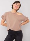 Bluzka-FA-BZ-6946.93P-ciemny bezowy rozmiar - ONE SIZE