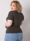 Bluzka-RV-BZ-6428.47-ciemny khaki rozmiar - ONE SIZE