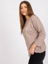 Bluzka-RV-BZ-7545.42P-ciemny bezowy rozmiar - L/XL
