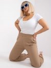 Spodnie dresowe-EM-DR-522.52P-ciemny bezowy rozmiar - L