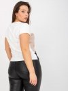 T-shirt-RV-TS-7875.77P-biało-beżowy rozmiar - ONE SIZE