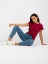 T-shirt-B-013.25P-bordowy rozmiar - L
