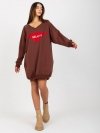 Bluza-VI-BL-3113.73P-ciemny brązowy rozmiar - ONE SIZE
