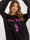 Bluza-VI-BL-3212.15X-czarno-różowy rozmiar - ONE SIZE