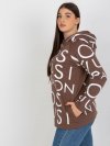 Bluza-RV-BL-5056-1.95-brązowy rozmiar - ONE SIZE