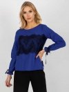 Bluzka-LK-BZ-506877.15X-kobaltowy rozmiar - 40