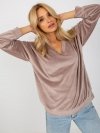 Bluzka-RP-BZ-8188.52P-ciemny bezowy rozmiar - S/M
