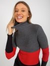 Bluzka-RV-BZ-8465-1.86P-ciemny szary rozmiar - ONE SIZE