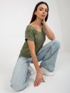 Bluzka-TW-BZ-BL-1006.56-khaki rozmiar - M