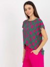 Bluzka-D73771R10978Q-zielony rozmiar - XS