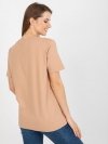 T-shirt-FA-TS-8443.84P-camelowy rozmiar - ONE SIZE
