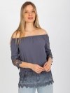 Bluzka-LK-BZ-506188.32X-grafitowy rozmiar - 42