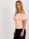 Bluzka-LK-BZ-506350.28P-brzoskwiniowy rozmiar - 36