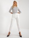 Spodnie-DHJ-SP-12787.21X-ecru rozmiar - XL