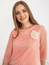Bluzka-LK-BZ-506642.94-brzoskwiniowy rozmiar - 40