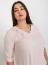 Bluzka-LK-BZ-506692.32-jasny różowy rozmiar - 44