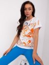 Bluzka-RV-BZ-8641.86P-pomarańczowy rozmiar - L/XL