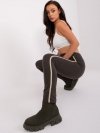 Spodnie dresowe-RV-DR-8518.08P-ciemny khaki rozmiar - M