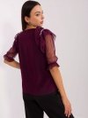 Bluzka-LK-BZ-506682.26P-ciemny fioletowy rozmiar - 36
