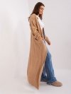 Kardigan-AT-SW-2395.30-camelowy rozmiar - ONE SIZE