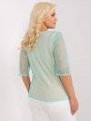Bluzka-LK-BZ-506730.64P-mietowy rozmiar - 44