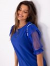 Bluzka-LK-BZ-506682.26P-kobaltowy rozmiar - 42