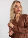Bluzka-D73761M11081A-brązowy rozmiar - XL