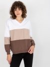 Bluza-RV-BL-8328.65P-biało-brązowy rozmiar - L/XL