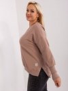 Bluzka-RV-BZ-9144.37-ciemny bezowy rozmiar - ONE SIZE