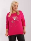 Bluzka-RV-BZ-9193.91-fuksjowy rozmiar - ONE SIZE