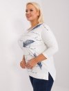 Bluzka-RV-BZ-9433.81-ecru rozmiar - ONE SIZE