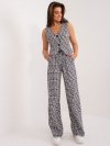 Spodnie-LK-SP-509563.20X-szaro-czarny rozmiar - S/M