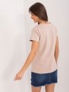 Bluzka-RV-BZ-9622.16X-ciemny bezowy rozmiar - L/XL