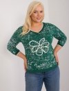 Bluzka-RV-BZ-9442.27-ciemny zielony rozmiar - ONE SIZE
