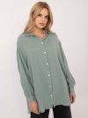 Koszula-D70032M11066D3-pistacjowy rozmiar - L/XL