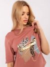 Bluzka-CLM-BZ-0119.36-ciemny różowy rozmiar - XL
