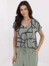 Bluzka-D73771M11171D-khaki rozmiar - XXL