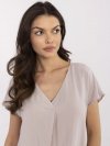 Bluzka-D73761M11171B-beżowy rozmiar - XL