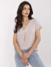 Bluzka-D73761M11171B-beżowy rozmiar - XXL