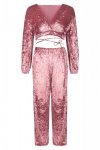 Zmysłowy komplet Setisa różowy / pink LivCo Corsetti Fashion rozmiar - S/M