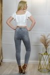 Merribel elastyczne jeansowe spodnie rurki Callinera Szare/Grey rozmiar - XL