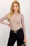 Bluzka Model RV-BZ-5209.04X Dark Beige - Rue Paris
