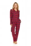 Doctornap Piżama damska PM 7125 red check