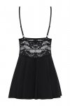 Obsessive Babydoll i stringi 810-BAB-1 czarne