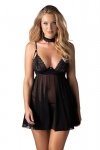 Obsessive Babydoll i stringi Donarella czarne