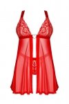 Obsessive Babydoll i stringi Elianes czerwone