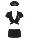 Obsessive Uniform Police 4 częsciowy czarny