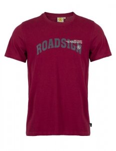 MĘSKI T-SHIRT ROADSIGN, BORDOWY 19-007579-2, 19-007579-4, 19-007579-1, 19-007579-3, 19-007579-5