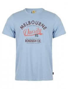 ROADSIGN THEME 2 MĘSKI T-SHIRT MELBOURNE, NIEBIESKI 19-007580-3, 19-007580-1, 19-007580-2, 19-007580-4, 19-007580-5