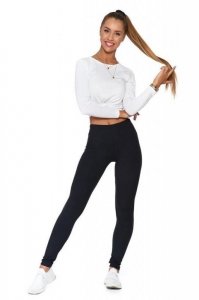 KLASYCZNE LEGGINSY DAMSKIE Z WYSOKIM STANEM RDL1000-018B,RDL1000-018